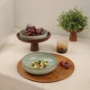 Assiette creuse poke bowl vert antique (lot de 2) ELDA