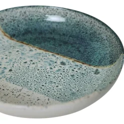 Assiette dessert bleus dégradés céramique (lot de 6) EFIRA