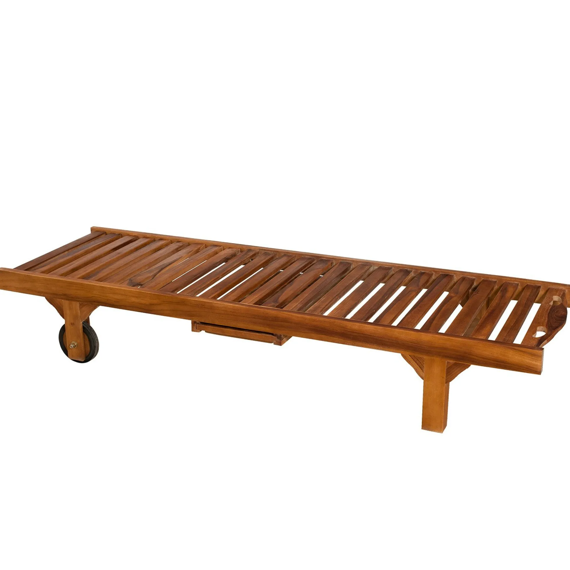 Bain de soleil transat jardin en teck huilé 205cm MACAO