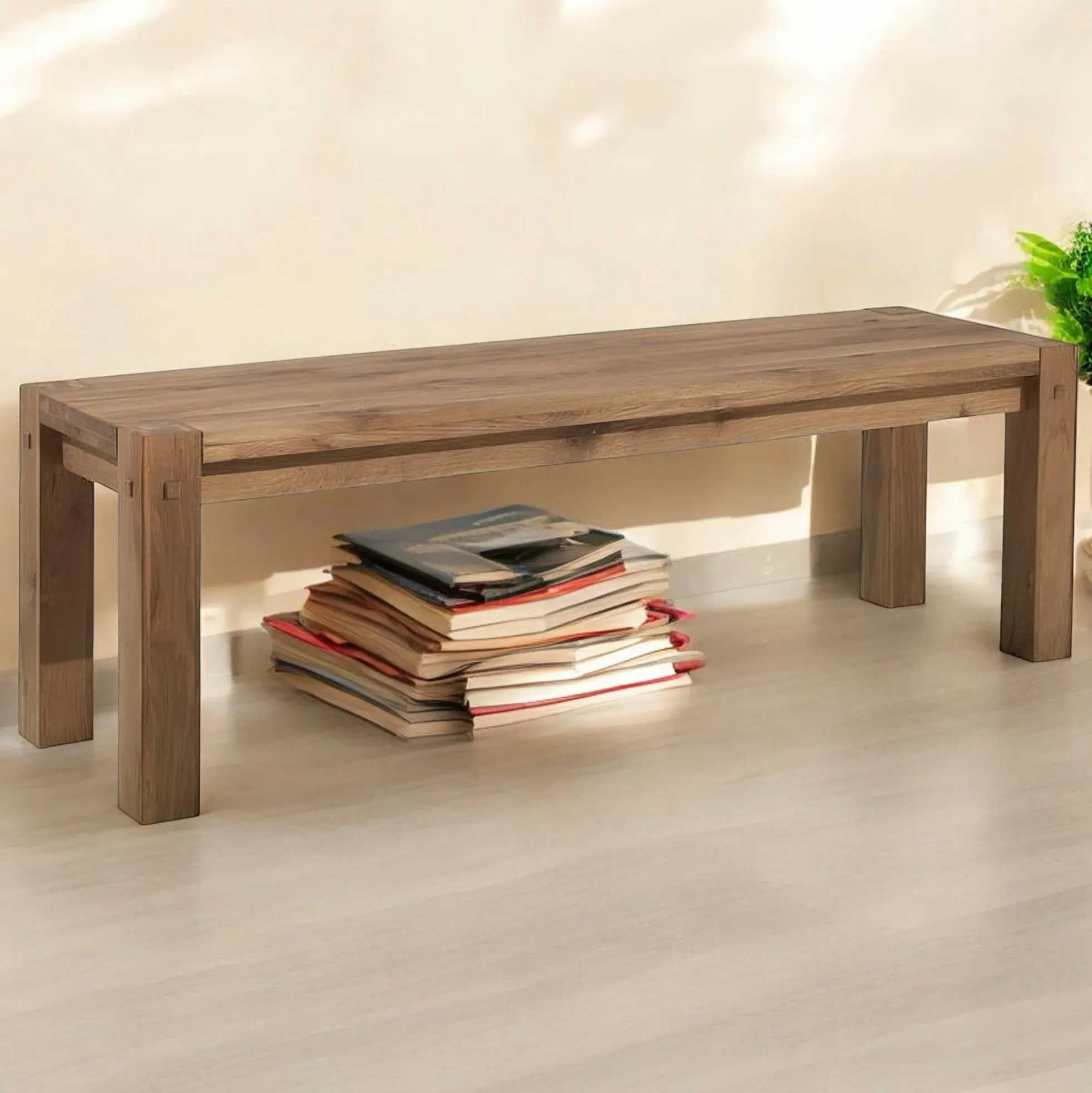 Banc bois chene massif 153cm FJORD
