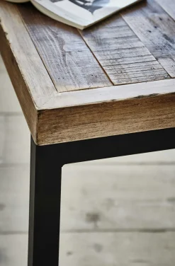 Banc 140 cm bois recyclé pieds métal BRISBANE