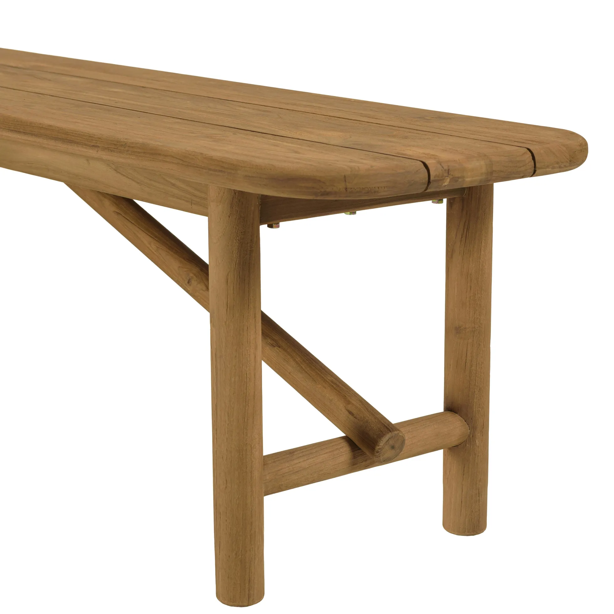 Banc de jardin 180 cm en teck recyclé ORIA