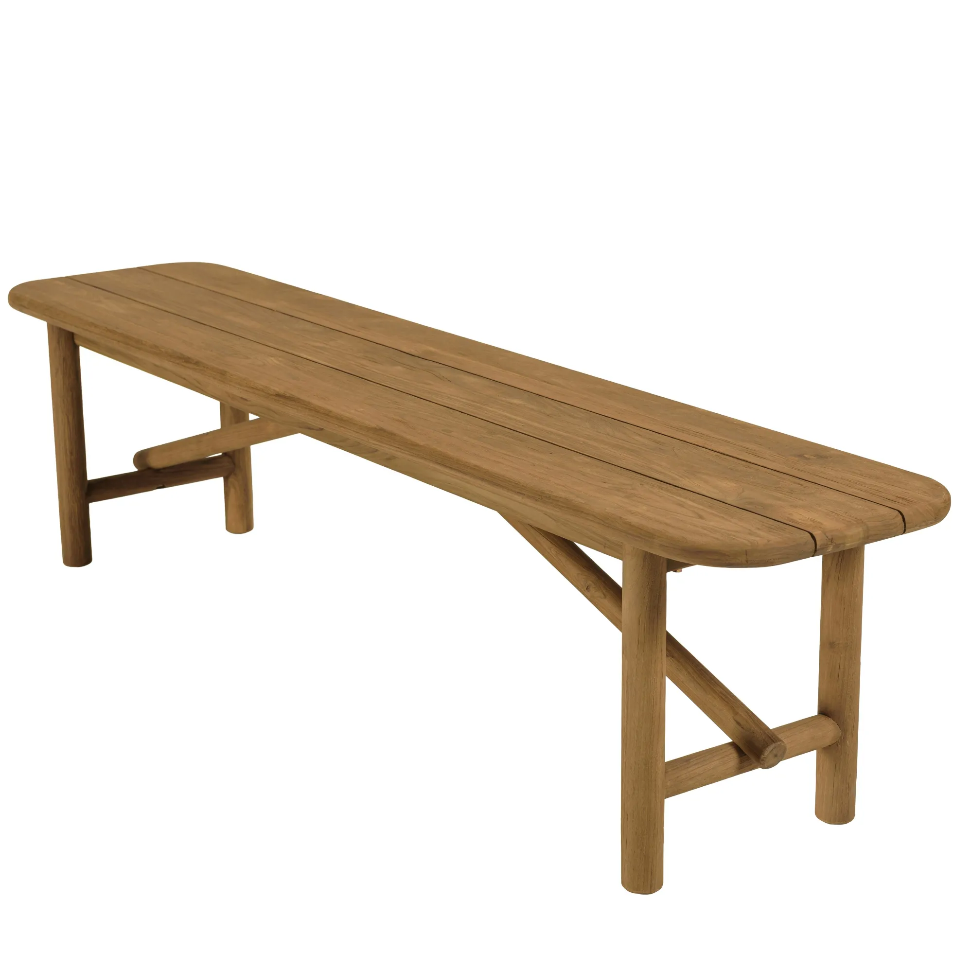 Banc de jardin 180 cm en teck recyclé ORIA