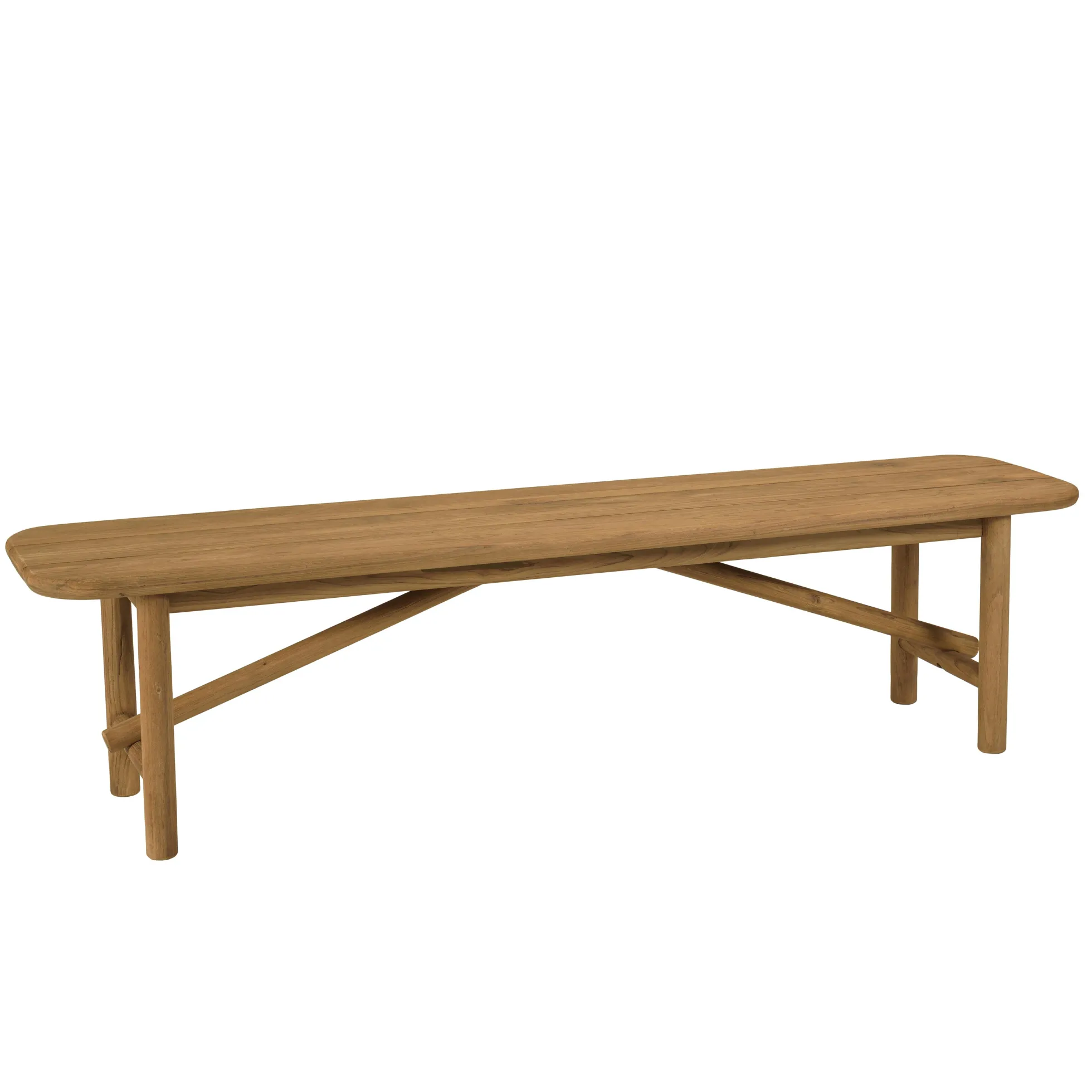 Banc de jardin 180 cm en teck recyclé ORIA