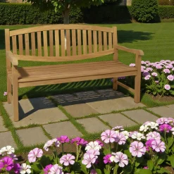 Banc de jardin en Teck brut massif 150cm SUMMER