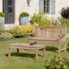 Banc de jardin en Teck brut massif 120cm SUMMER