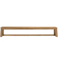 Banc de jardin pieds inclinés teck recyclé 270 cm MANY
