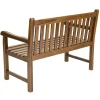 Banc de jardin teck huilé 120 cm MACAO