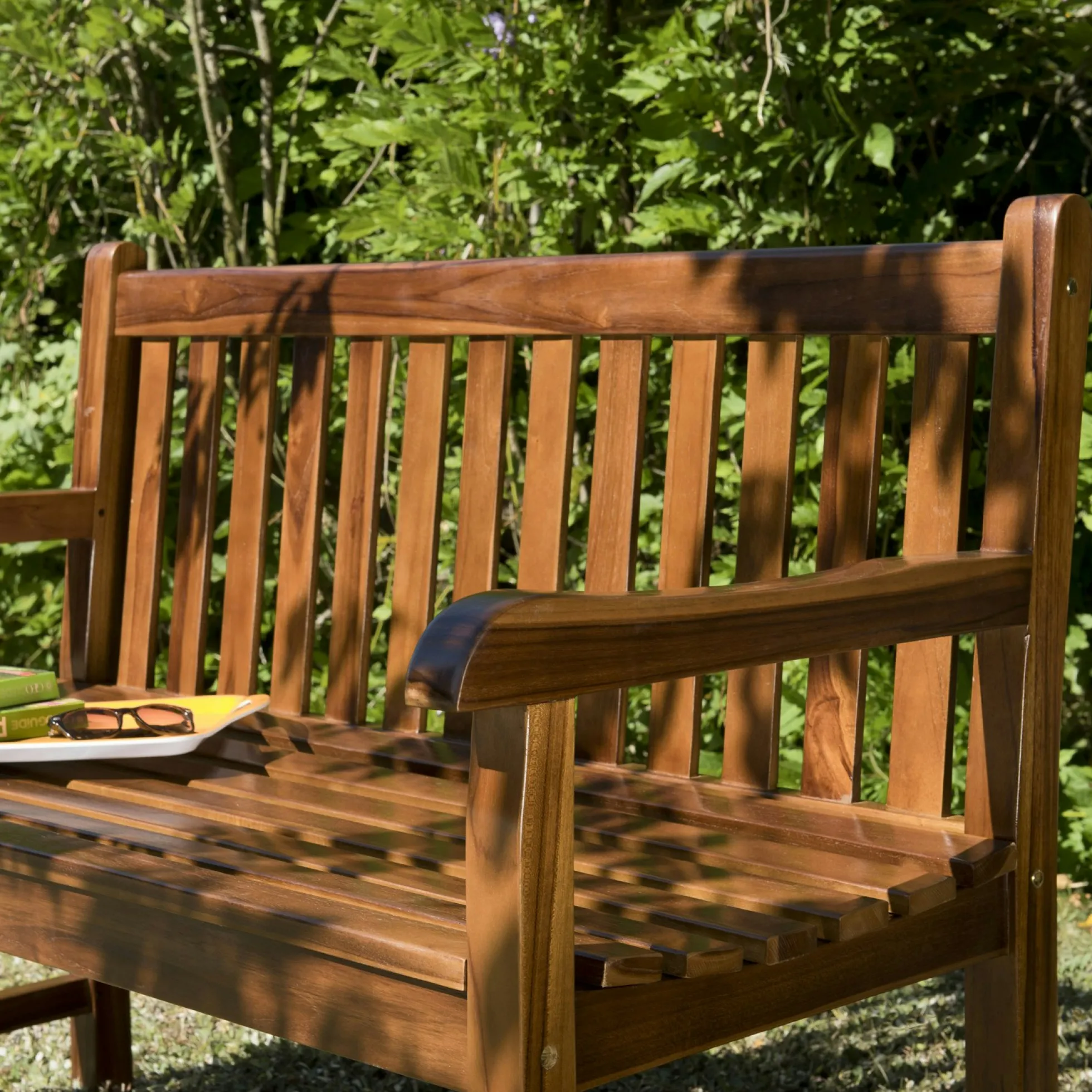 Banc de jardin teck huilé 120 cm MACAO