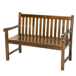 Banc de jardin teck huilé 120 cm MACAO