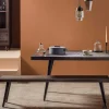 Banc de table bois recyclé piètement effet laiton vieilli 180 cm ADÉLAÏDE