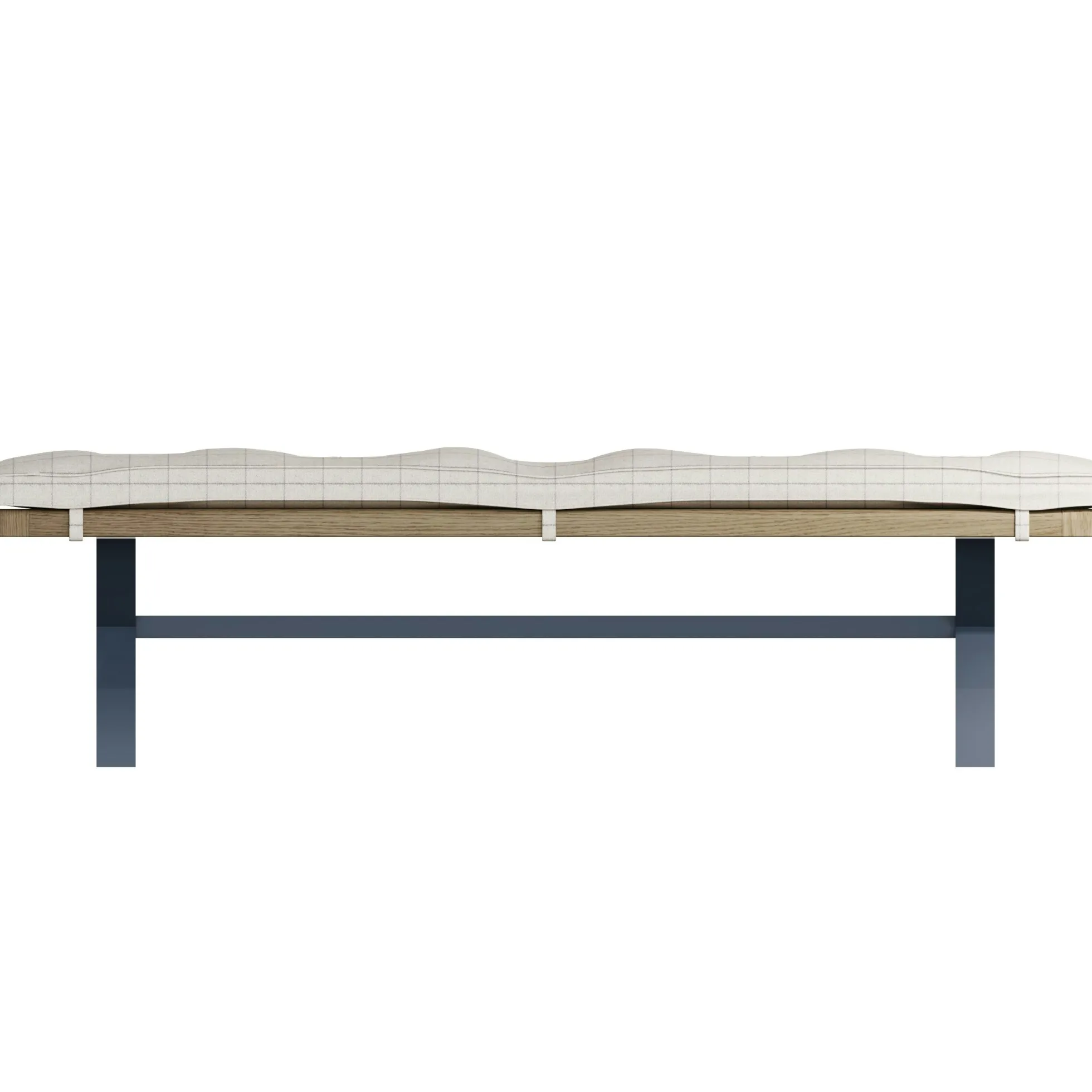 Banc de table en bois finition bleu profond 2m HOVE