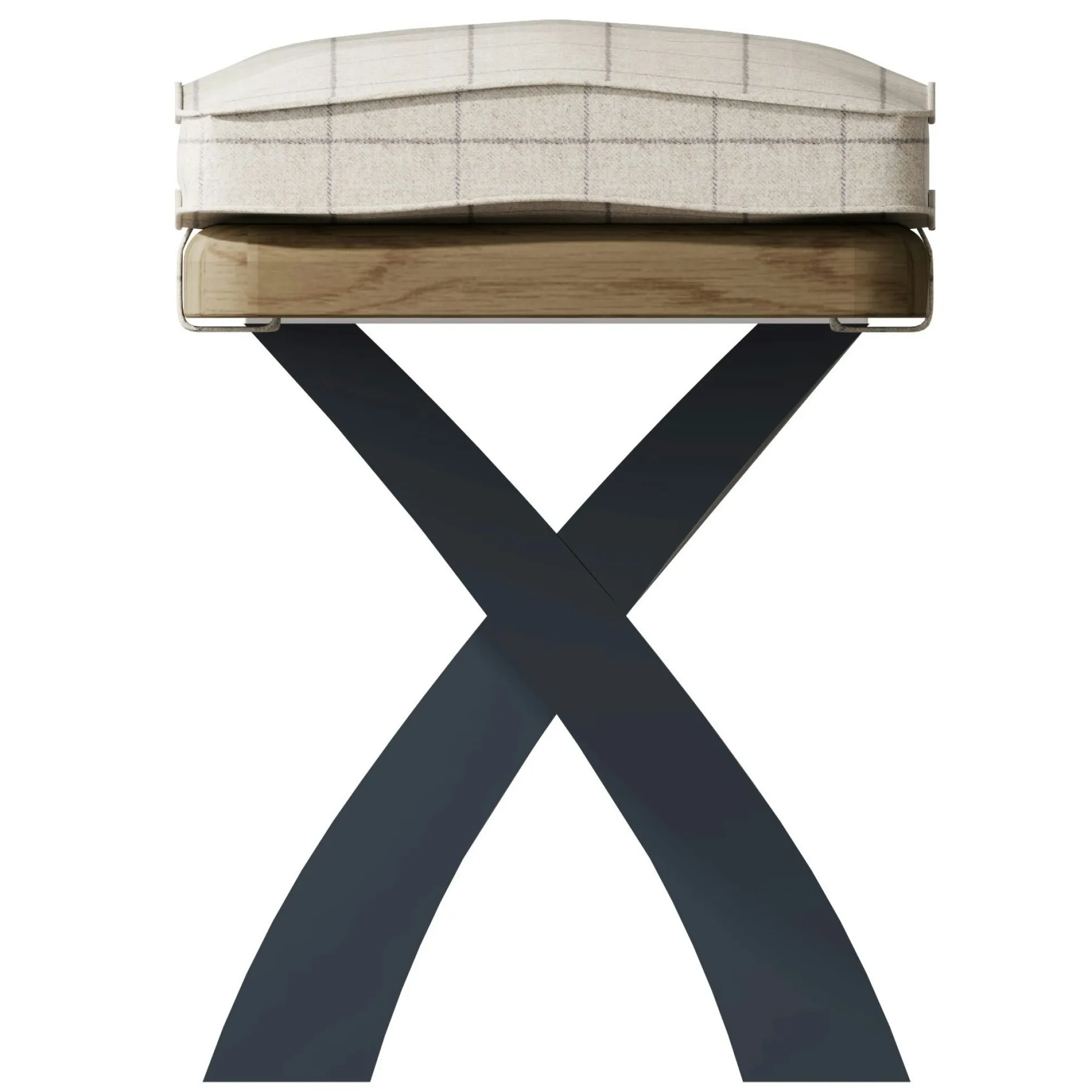 Banc de table en bois finition bleu profond 2m HOVE