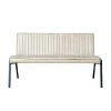 Banc de table à manger beige à bandes 155 cm CORTINA