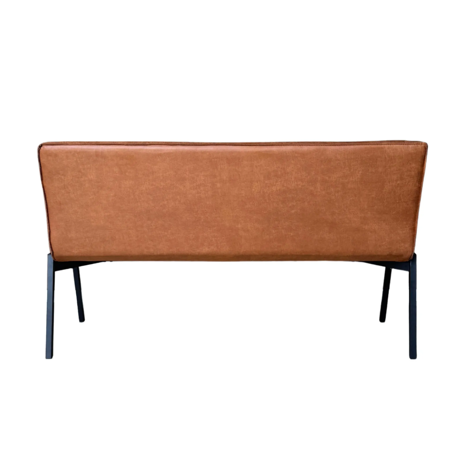 Banc de table à manger cognac à bandes 155 cm CORTINA