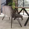 Banc de table à manger en velours gris 160 cm MELBOURNE