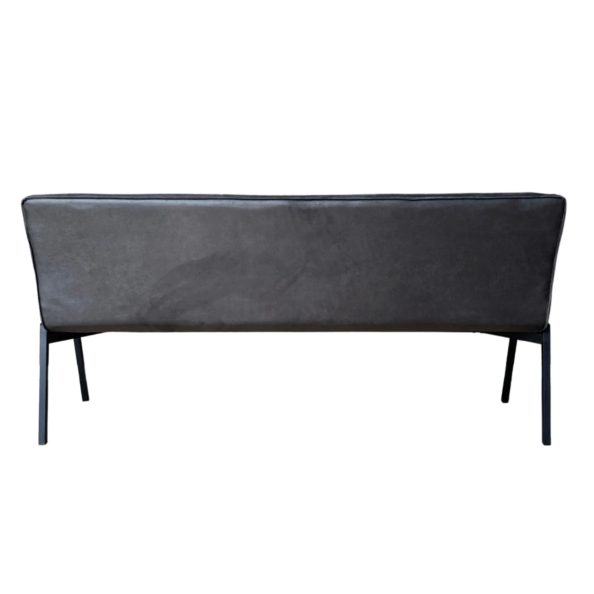 Banc de table à manger gris foncé à bandes 185 cm CORTINA