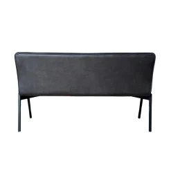 Banc de table à manger gris foncé à bandes 155 cm CORTINA