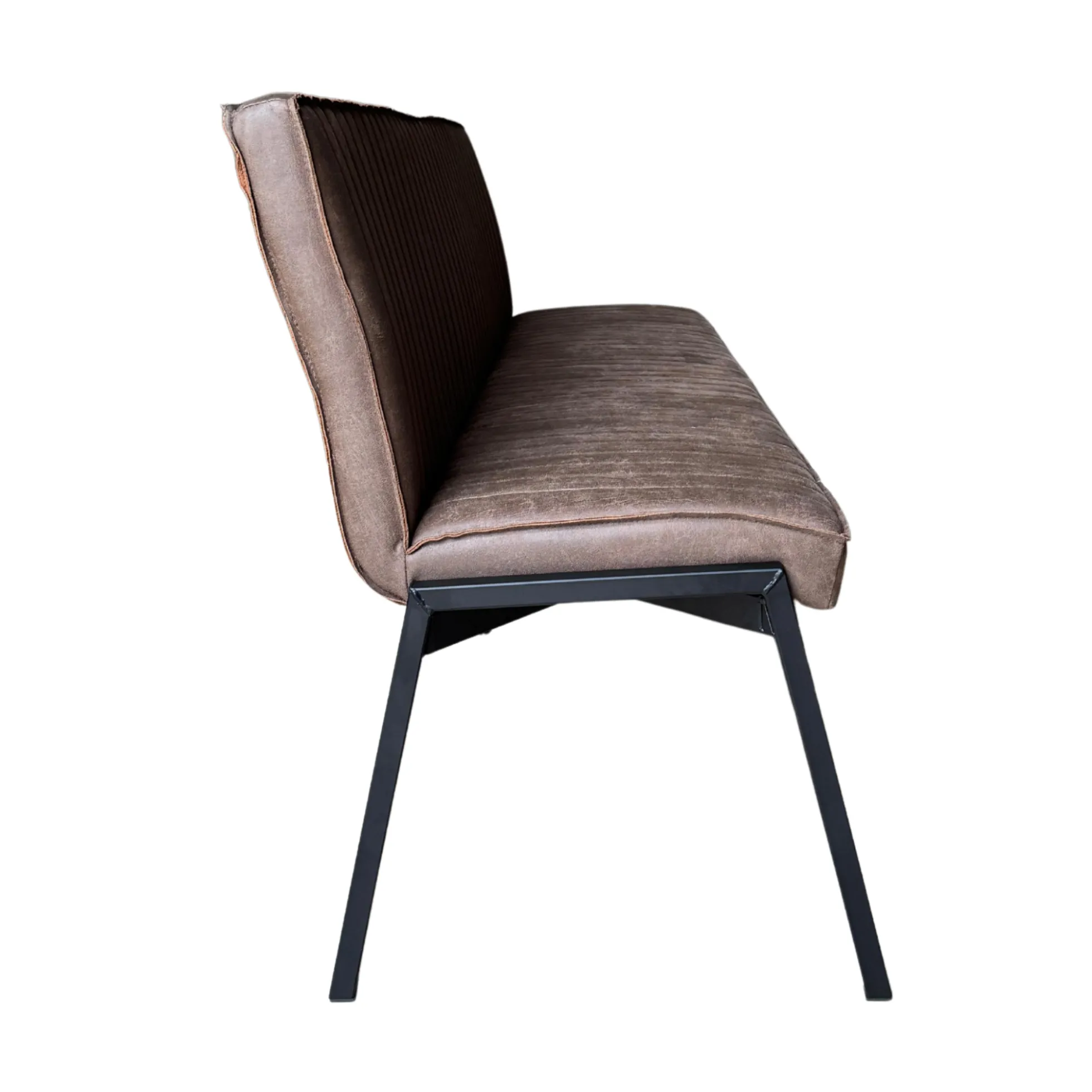 Banc de table à manger marron à bandes 185 cm CORTINA