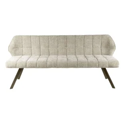 Banc de table sable pieds bronze 180 cm MELBOURNE