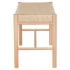 Banc en bois blond et corde tressée BRUGES