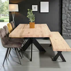 Banc en bois de chêne blanc 240 cm PALERME