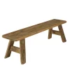 Banc en bois recyclé 140 cm style campagne DENVER