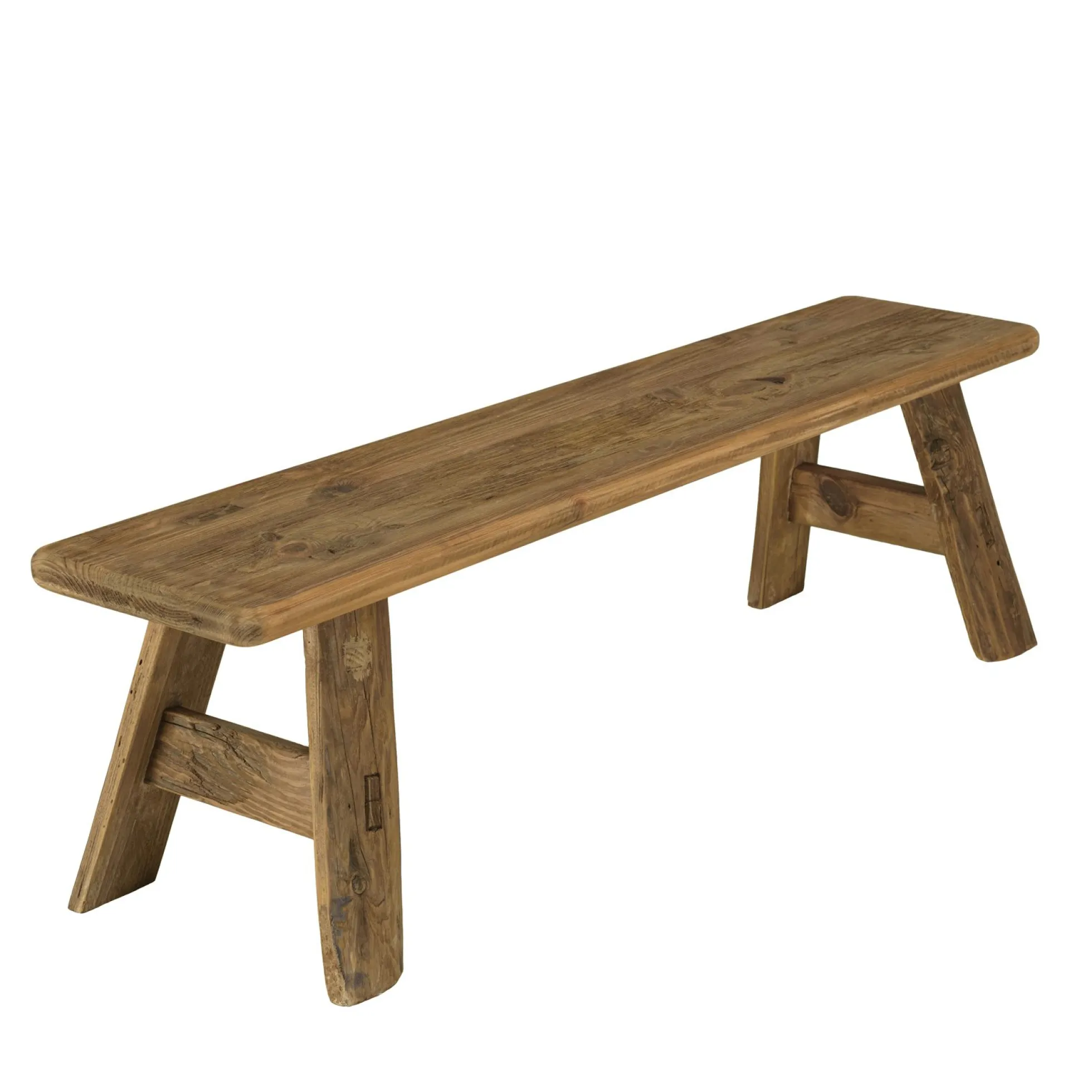 Banc en bois recyclé 140 cm style campagne DENVER