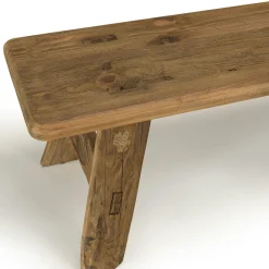 Banc en bois recyclé 140 cm style campagne DENVER