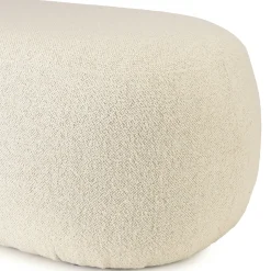Banc en tissu petite bouclette beige COLOMBUS
