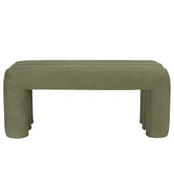 Banc en tissu vert CASTILLE