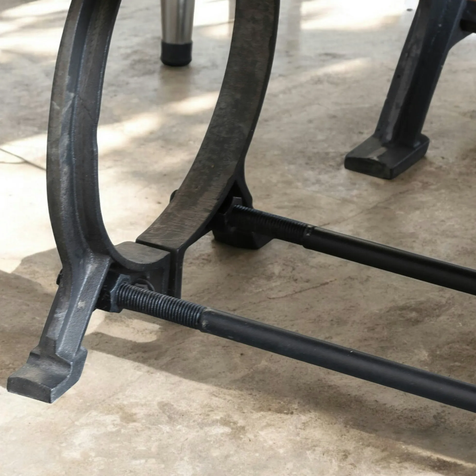 Banc industriel vintage bois recyclé 180 cm LEEDS