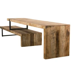 Banc tv bois recyclé 2 niveaux SWING
