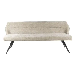 Banquette de salle à manger en velours texturé sable 180 cm MELBOURNE