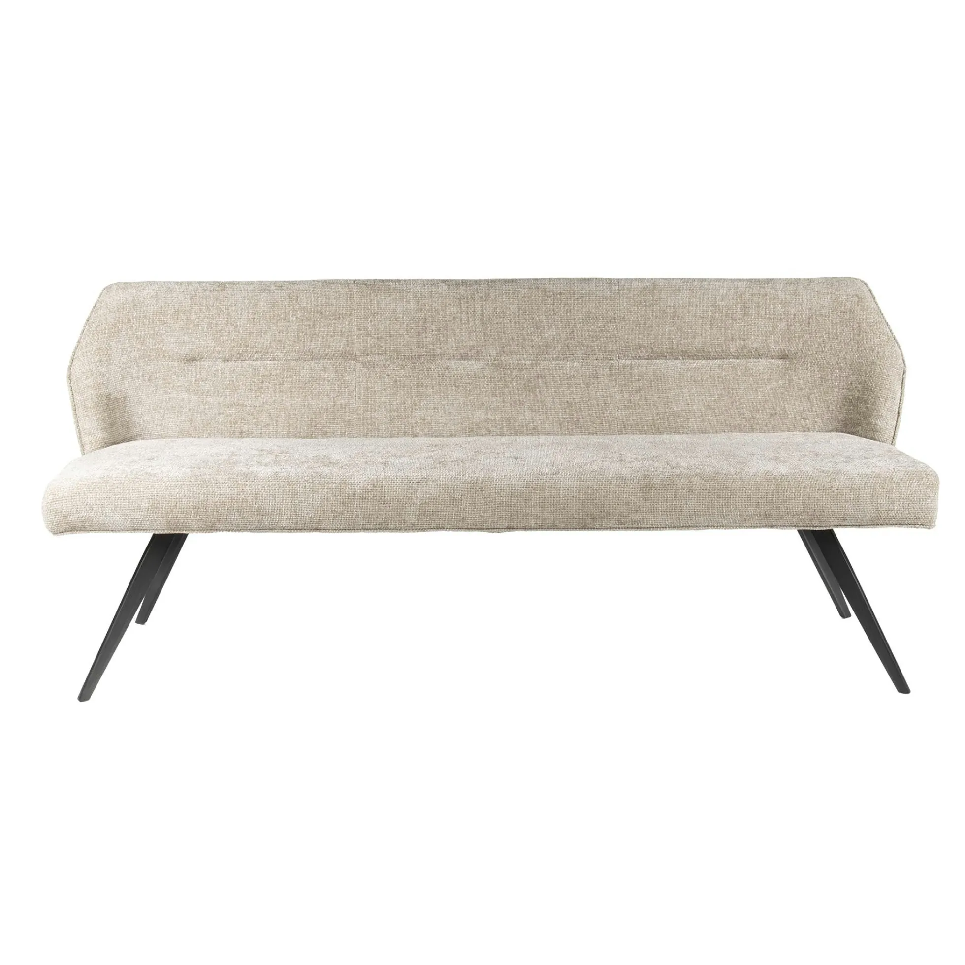 Banquette de salle à manger en velours texturé sable 180 cm MELBOURNE
