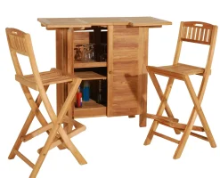 Bar de jardin en Teck brut massif 120cm SUMMER