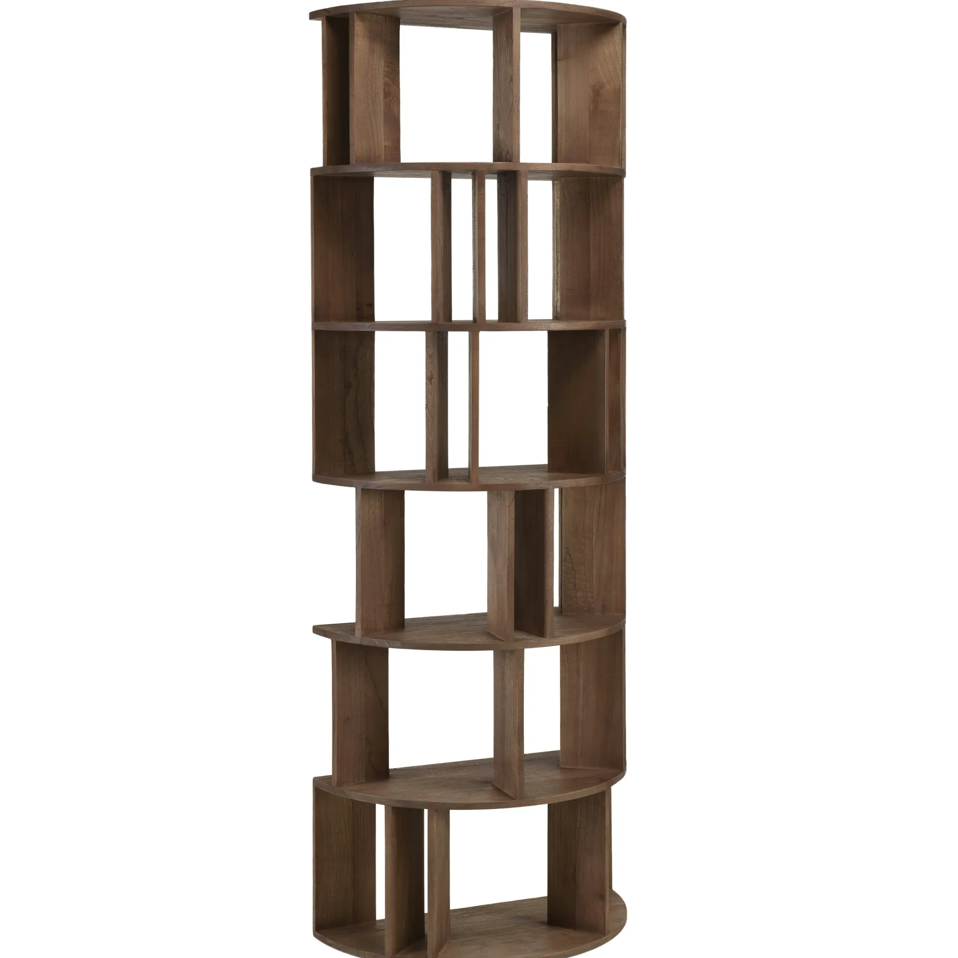 Bibliothèque artistique en bois de mindi ARCUS