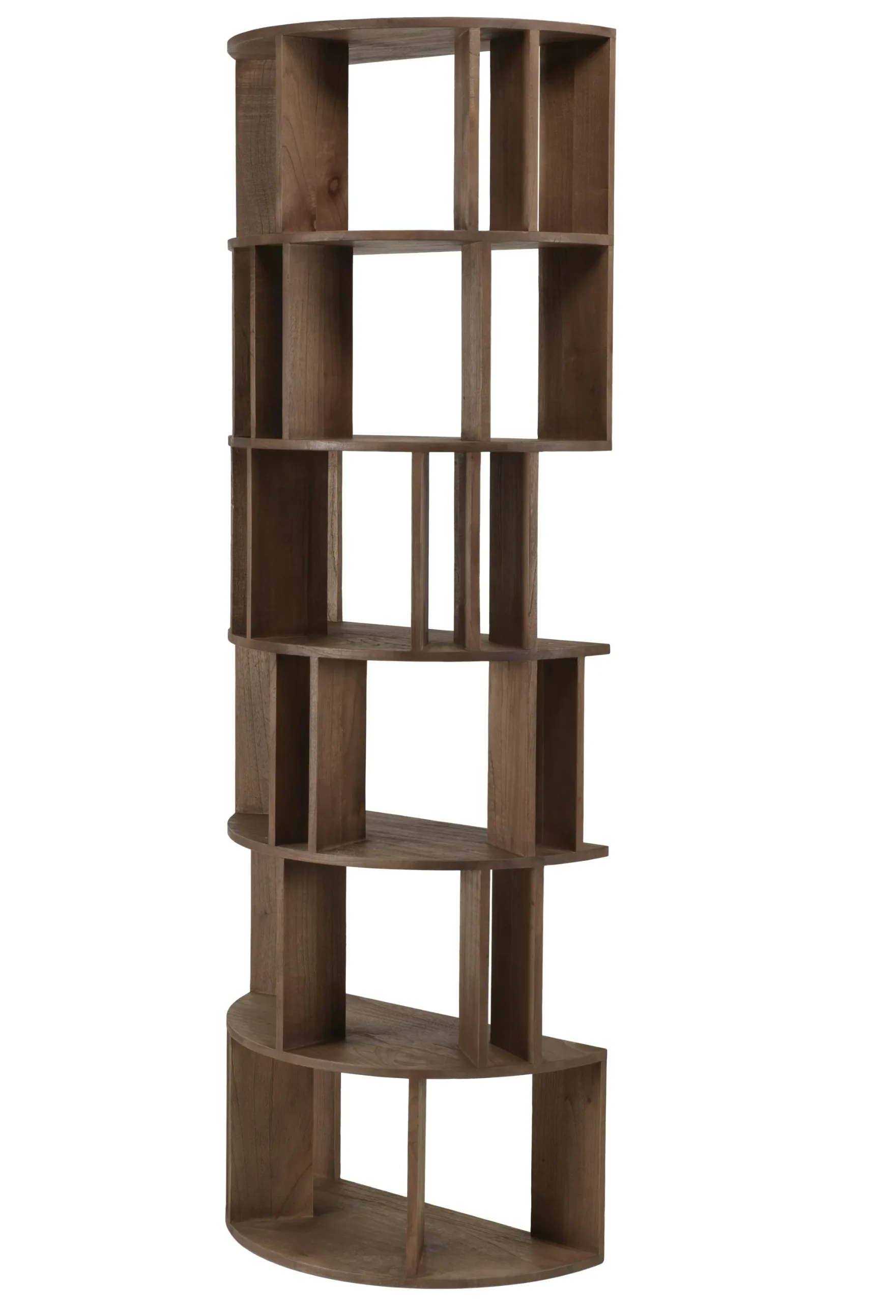 Bibliothèque artistique en bois de mindi ARCUS