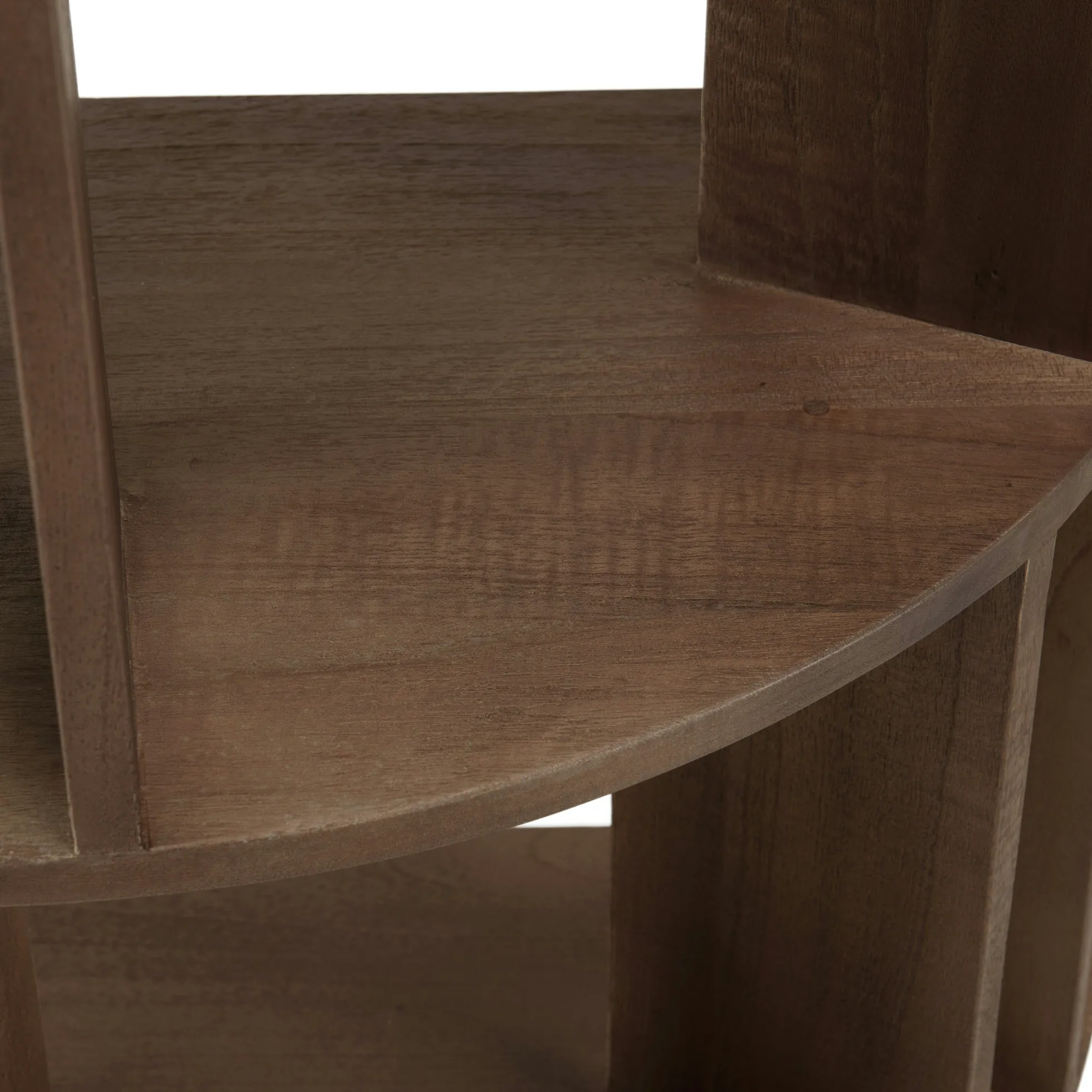 Bibliothèque artistique en bois de mindi ARCUS