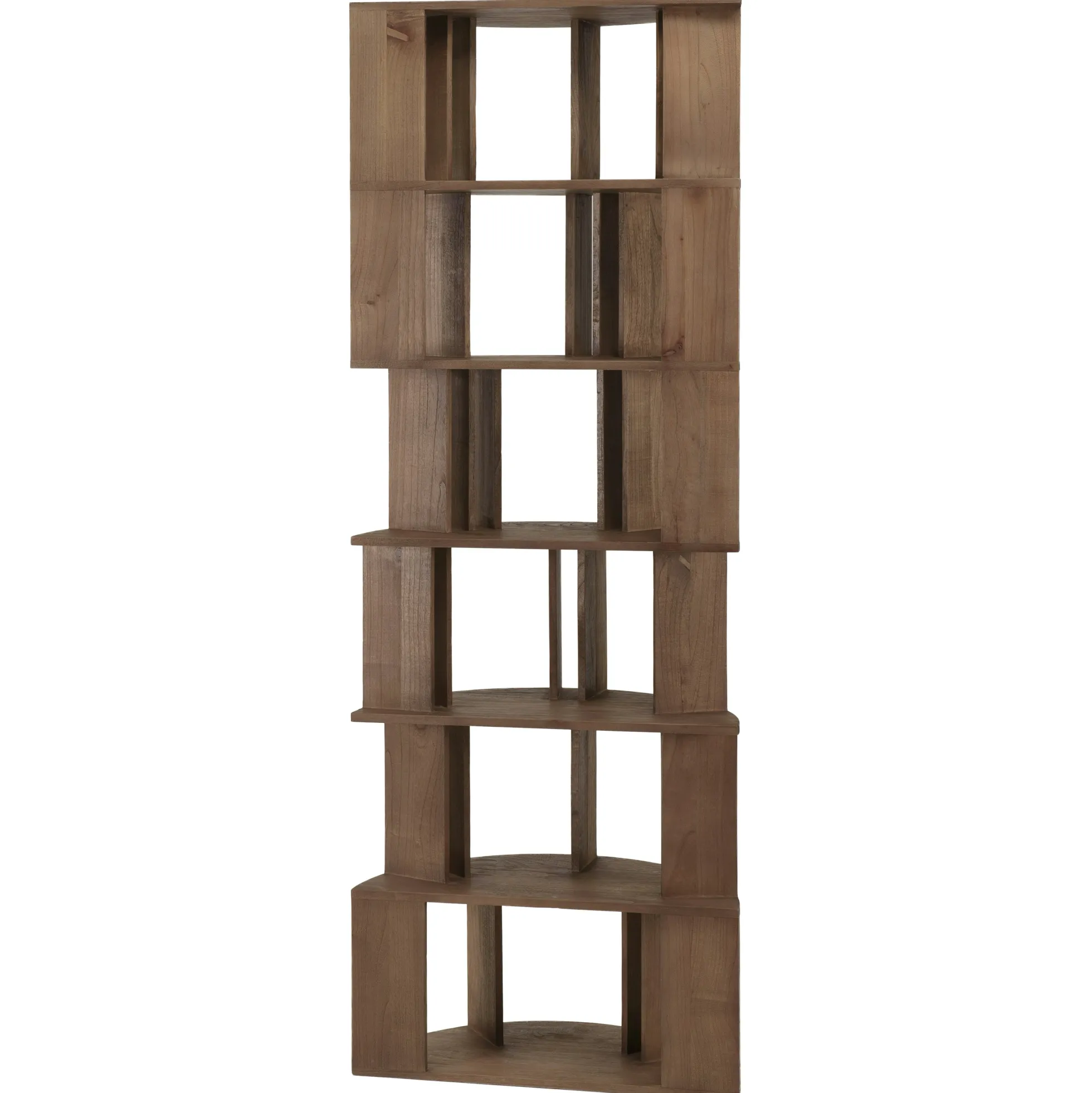 Bibliothèque artistique en bois de mindi ARCUS