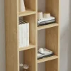 Bibliothèque colonne effet bois de chêne clair MARFA