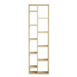 Bibliothèque colonne effet bois de chêne clair MARFA