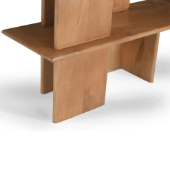 Bibliothèque en bois clair à plateaux ouverts 150 cm ALMA