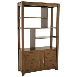 Bibliothèque originale bois hévéa 110x190cm ATTAN