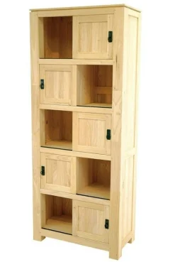 Bibliothèque originale hévéa 80x195cm HELENA
