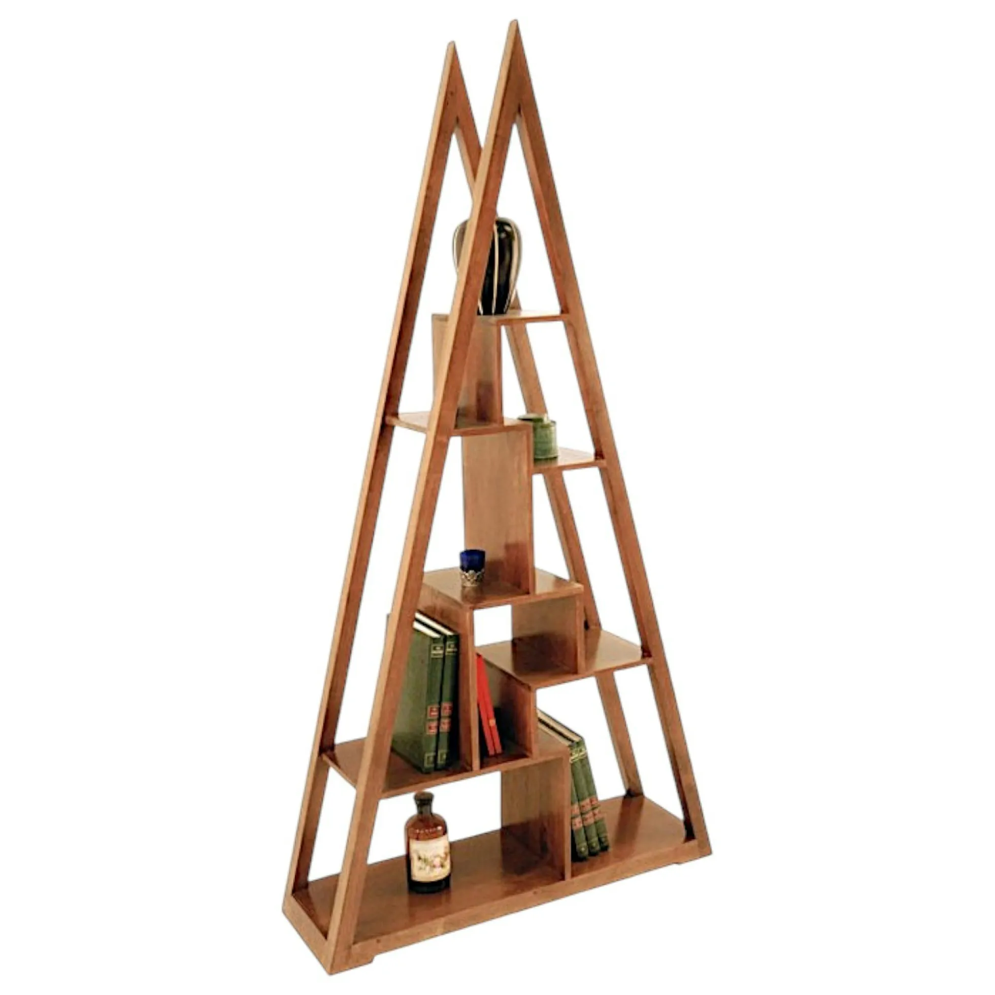 Bibliothèque pyramide originale hévéa 100x190cm MAORI