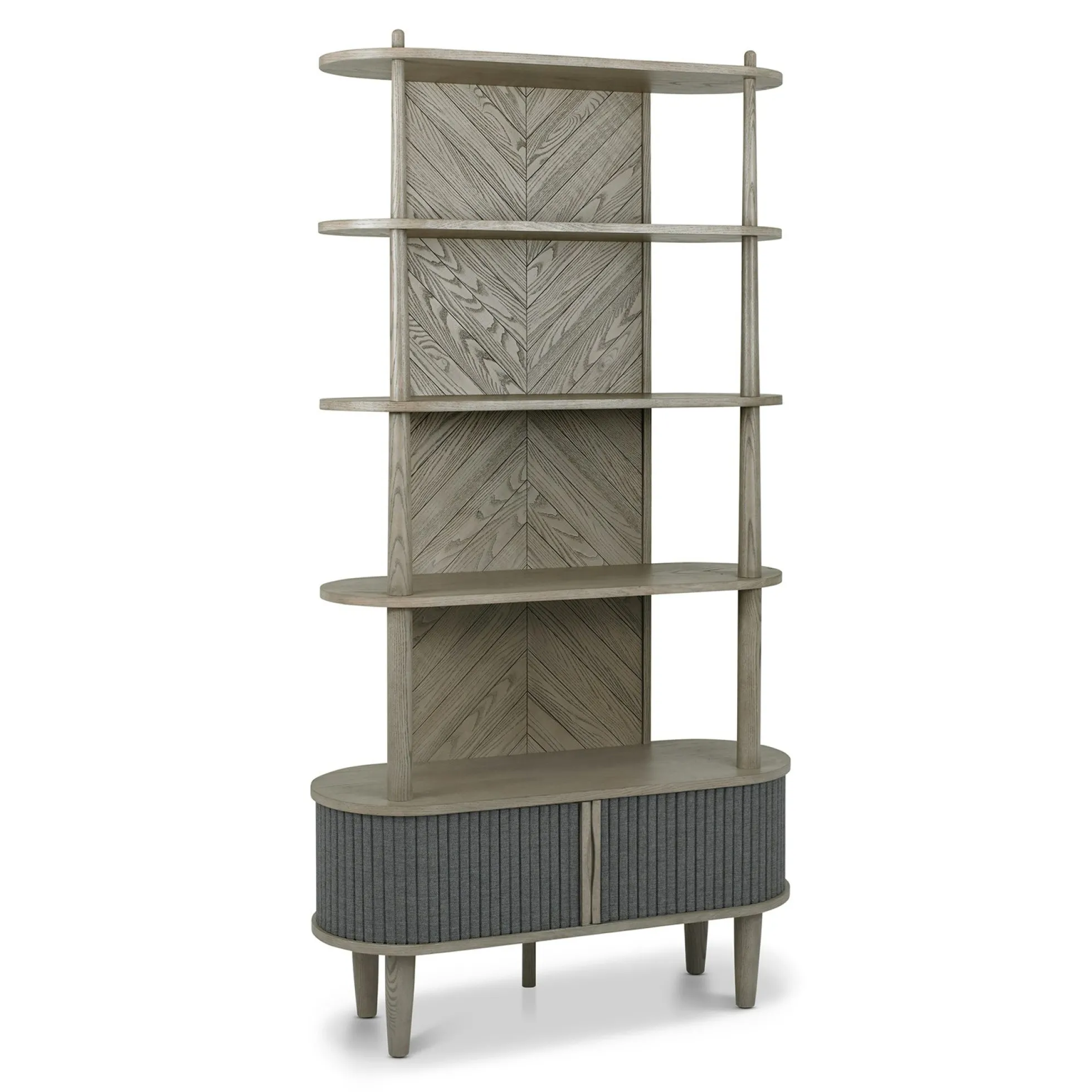 Bibliothèque étagère en bois avec accordéon HOUSTON