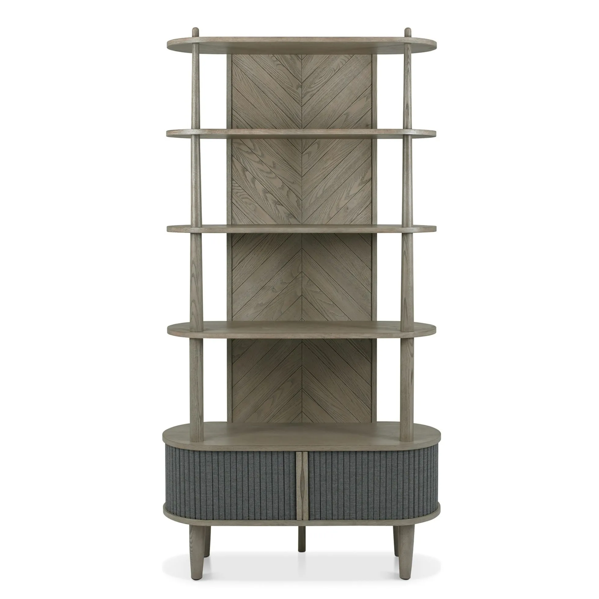Bibliothèque étagère en bois avec accordéon HOUSTON