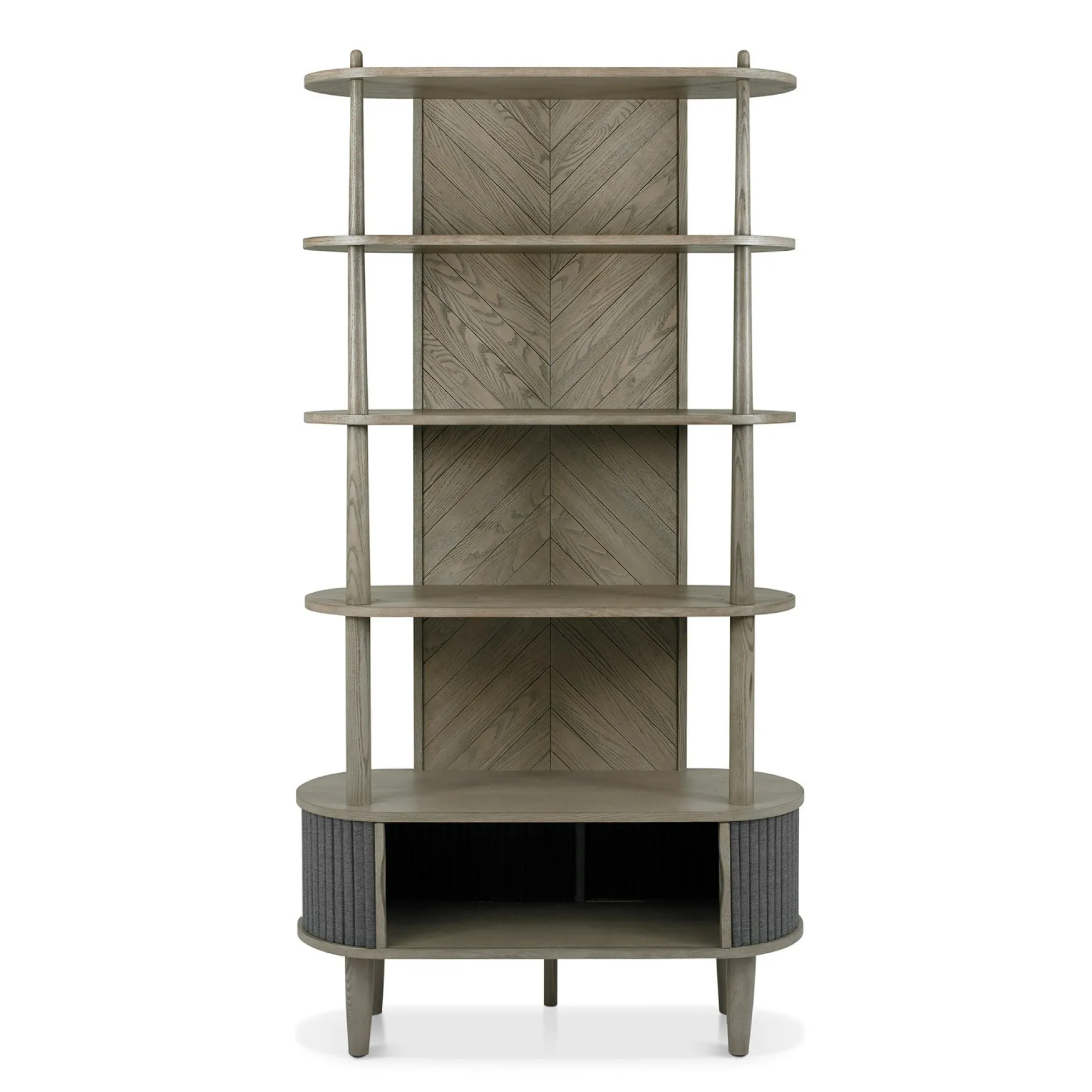 Bibliothèque étagère en bois avec accordéon HOUSTON