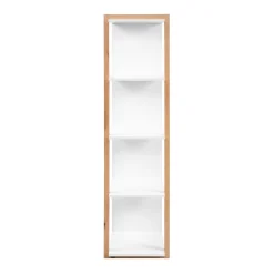 Bibliothèque étagère murale blanche 12 niches ALVA
